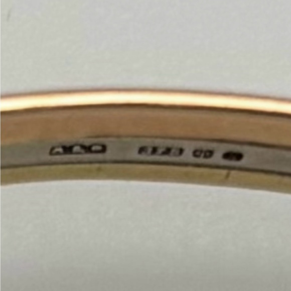 Lovely Tri Gold Bangle Bracelet - Picture 4 of 4